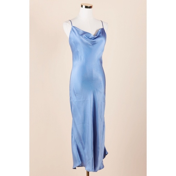 Lola Grace Dresses & Skirts - Sz S Lola Grace Silky Soft Maxi Slip Sleeveless Dress In Cinderella Blue GUC